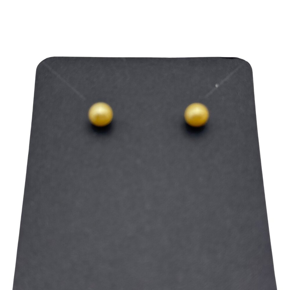 Faux Pearl Stud Earrings Minimalist Round Classic Design